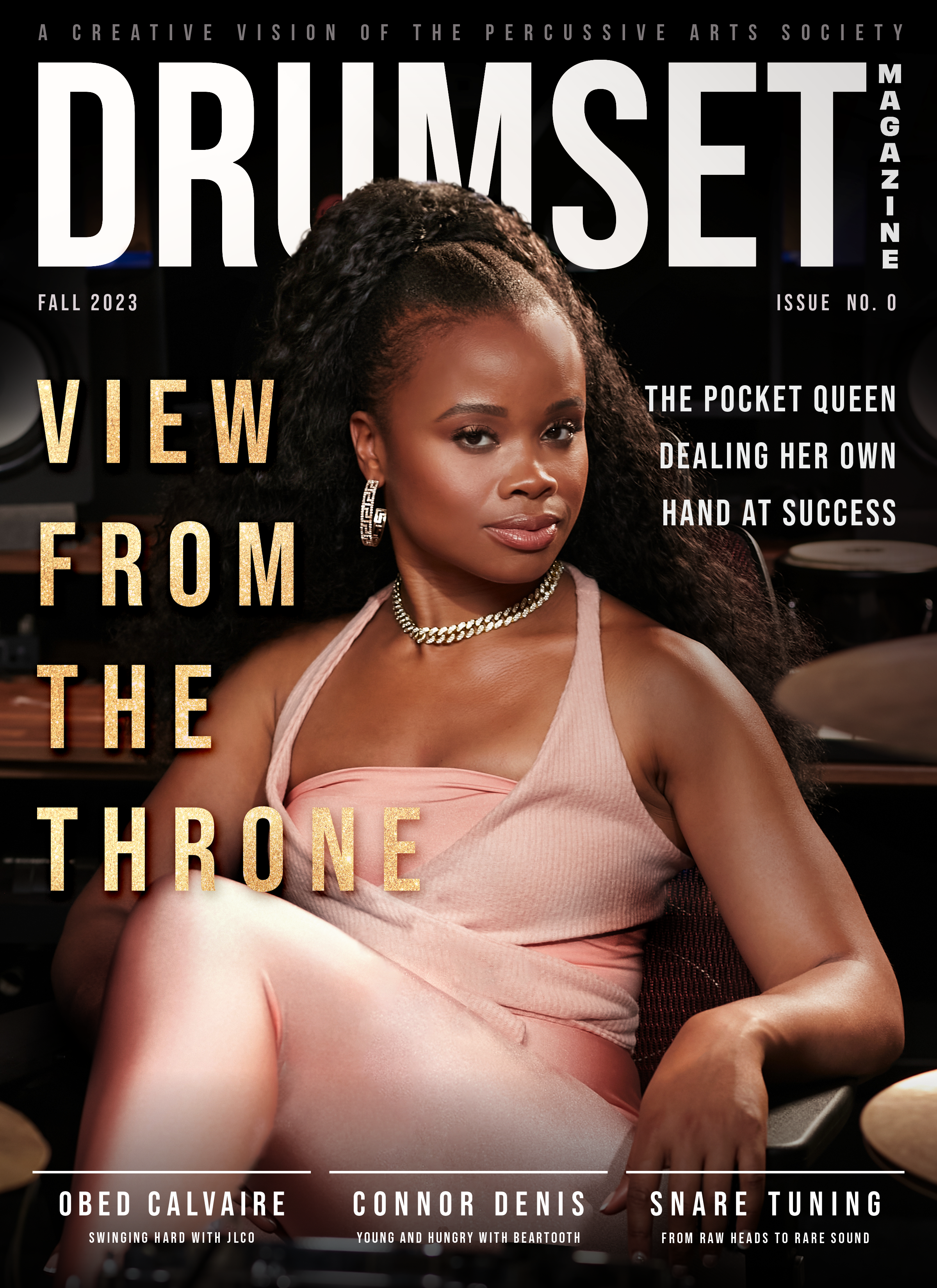 Drumset Magazine Issue 1 Cover featuring The Pocket Queen