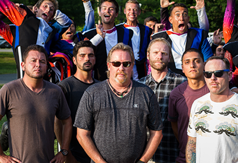 Scott Johnson with the Blue Devils staff